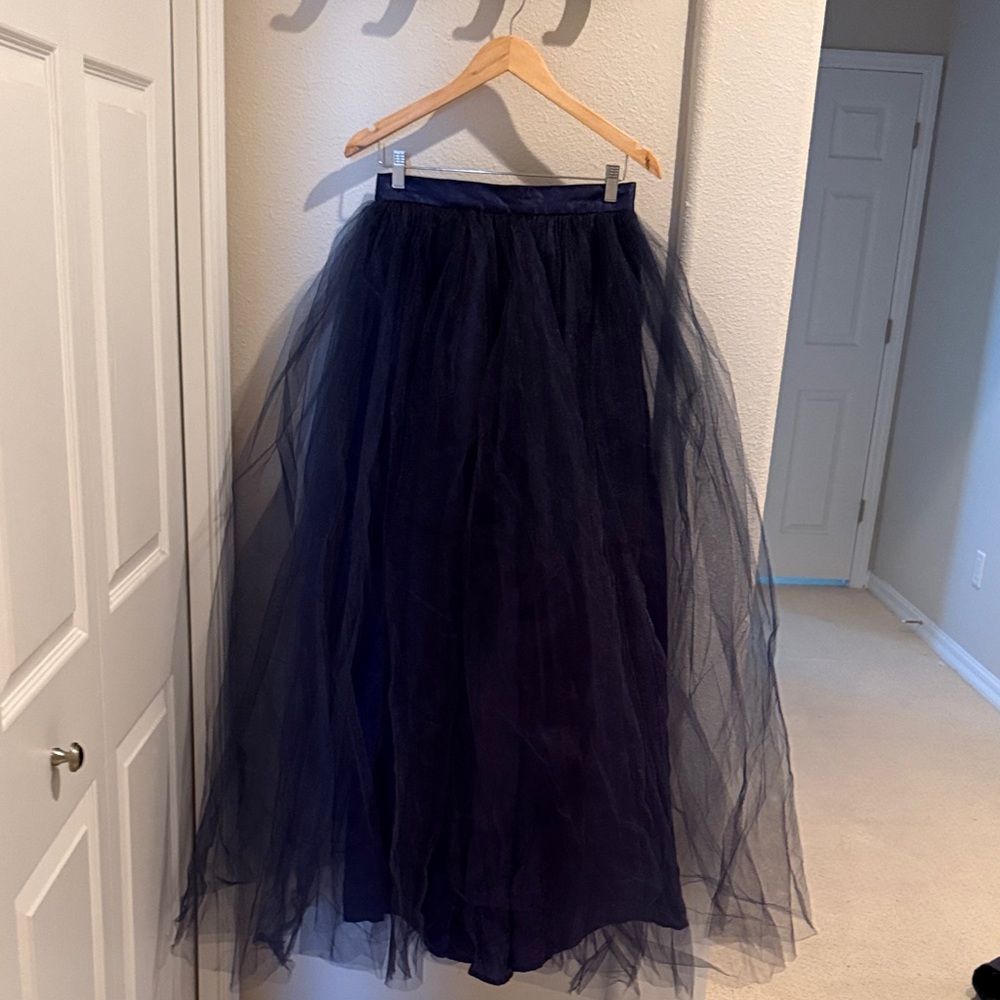 Midnight Blue Maxi Skirt- Locker Room- Uk brand